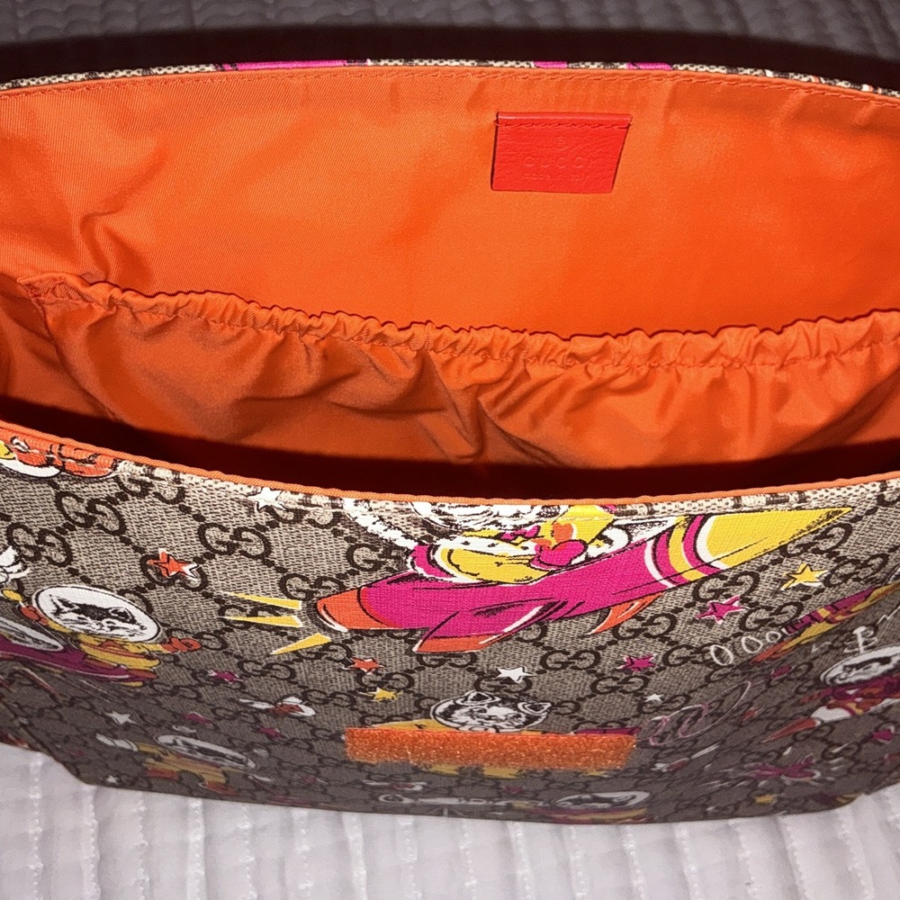 Gucci Diaper Bag Supreme Monogram Space Cats - Picture 3 of 4